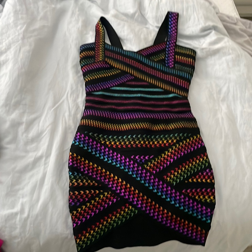 Black Fashion Nova Bandage Dress